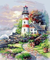 Diamond Painting Volwassenen, zeetoren 40X50