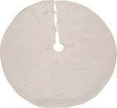 KERSTBOOMROK/BOOMKLEED STRASS | GREIGE | D90 CM | FLUWEEL