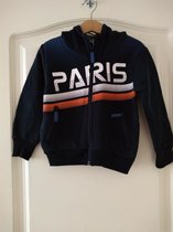 Jongens vest Paris donkerblauw 134/140