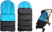 Voetenzak buggy - Voetenzak maxi cosi - Voetenzak kinderwagen - Fleece voetenzak - Blauw