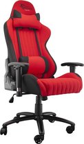 White Shark Red Devil Game Stoel met Kussens - Verstelbaar - Rood
