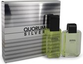 Quorum Silver by Puig   - Gift Set - 100 ml Eau De Toilette Spray + 100 ml After Shave