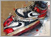 Poster - Air Jordan Painting - 51 X 71 Cm - Multicolor