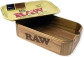 RAW Cache / Wooden Box with Tray Lid - Rolling Tray