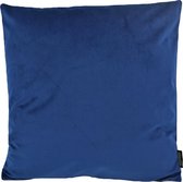 Velvet Donkerblauw Kussenhoes | Fluweel - Polyester | 45 x 45 cm