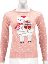 Sarlini Dames Kerst Trui | Apalca Roze