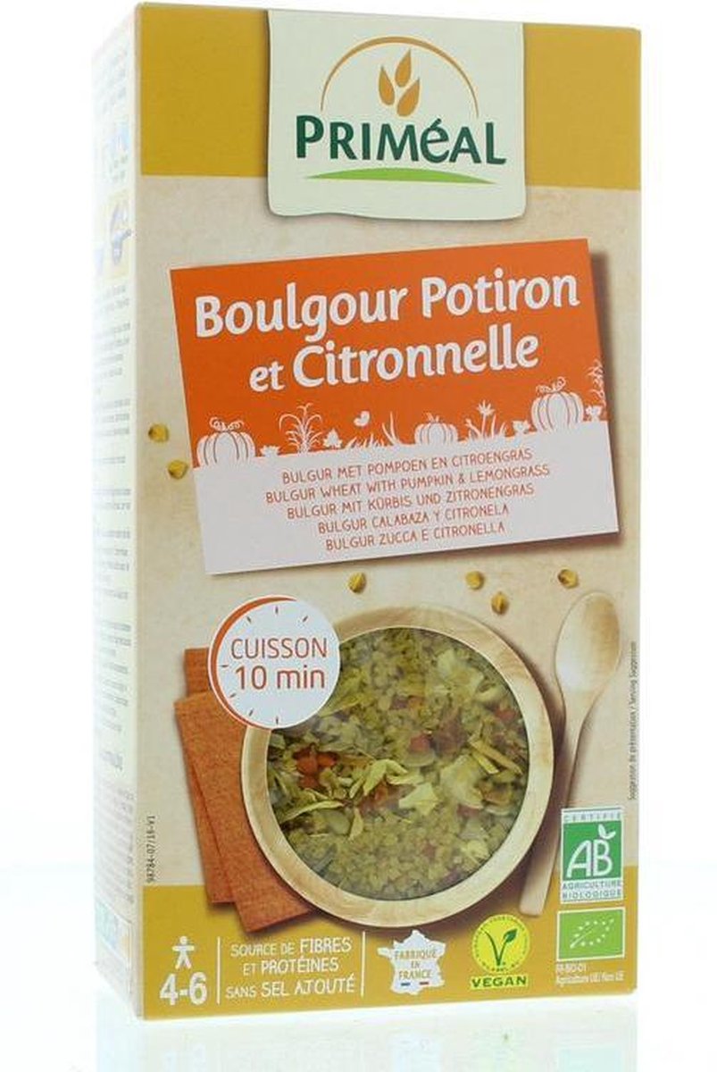 Primeal Bulgur met pompoen en citroengras bio