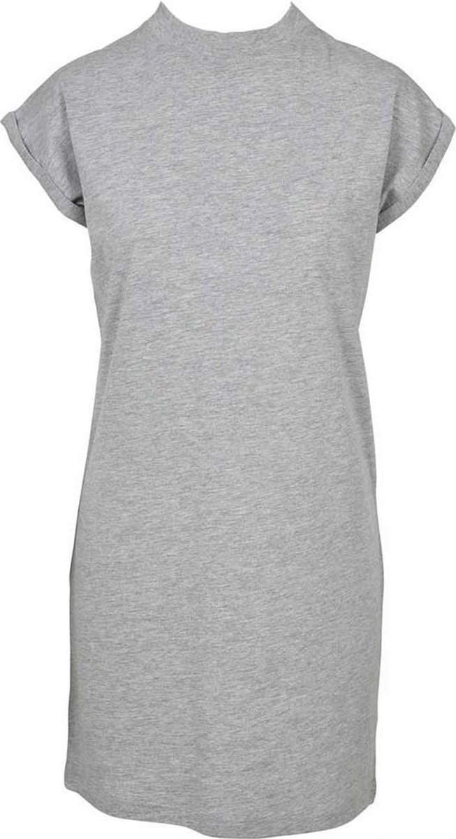 Urban Classics Turtleneck Extended Shoulder Korte jurk S Grijs