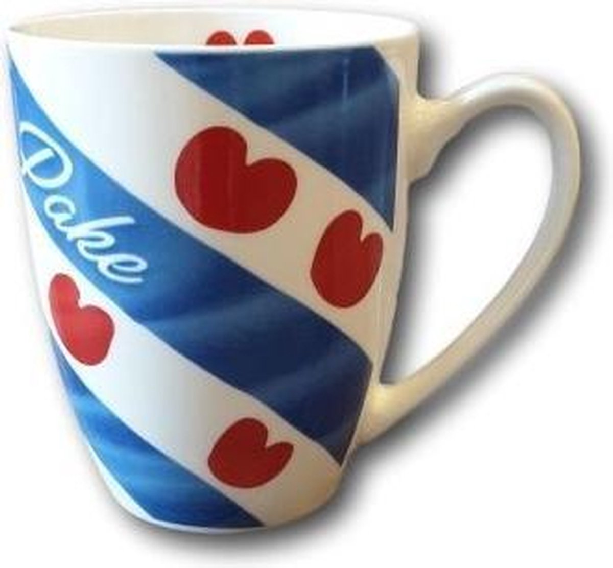 Mok/beker met de Friese tekst : Pake (opa) en met Friese vlag.