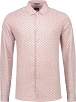 Overhemd Printed Melange Jersey Licht Roze (303228 - 429)