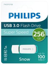 Philips Snow Edition USB Stick, USB3.0 - 256GB, Led, Wit met grote korting
