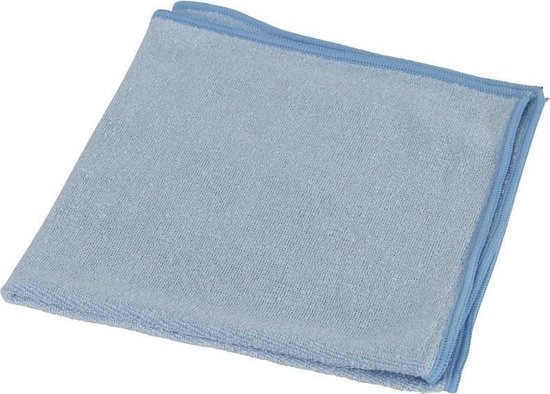Chiffon microfibre Tricoté léger environ 240 grammes lot de 10 environ 38x38 cm bleu