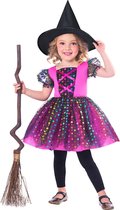 Amscan Kinderkostuum Rainbow Witch Meisjes Polyester Mt 1-2 Jaar