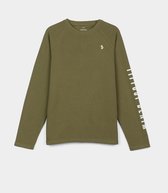 Tiffosi-jongens-shirt, longsleeve-Maximo-kleur: groen-maat 110