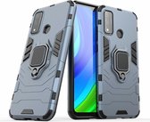 Huawei P Smart 2020 Robuust Kickstand Shockproof Grijs Cover Case Hoesje ABL