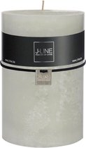 J-Line Cilinderkaars Stompkaars Poedergroen Xl -120H Set van 6 Stuks