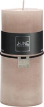J-Line Cilinderkaars Stompkaars Zand L -72H Set van 12 Stuks
