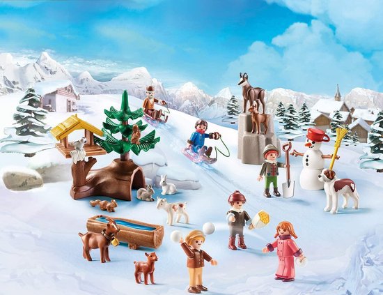 PLAYMOBIL Adventskalender 70260 Heidi's Winterwereld, voor kinderen vanaf 4 jaar. Verjaardag - Sinterklaas - Kerst. - PLAYMOBIL