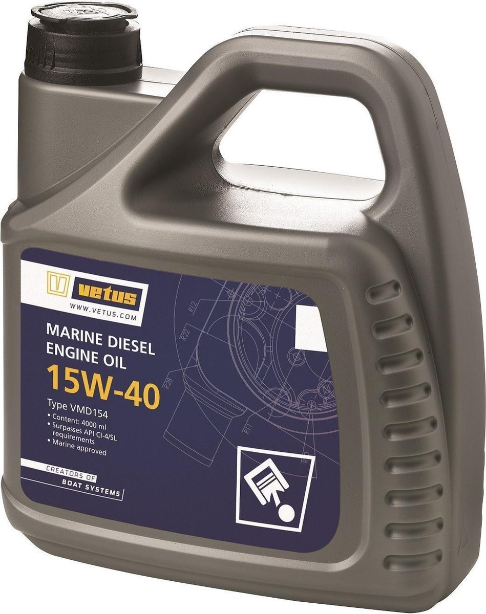 VETUS 1 liter Marine Diesel Engine Oil 15W-40