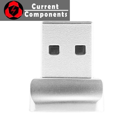 Current Compontens - Windows Hello - USB Vingerafdruk lezer / Fingerprint scanner - Veilig Inloggen - AI Self-learning - Compact & Smart- Spacegray