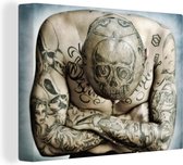 Quelqu'un avec de nombreux tatouages toile 40x30 cm - petit - Tirage photo sur toile (Décoration murale salon / chambre)