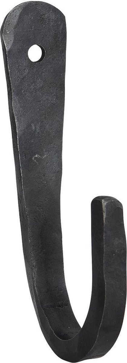 Haak zwart ruw ijzer 14cm -