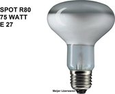 REFLECTOR SPOT LAMP - R80 - 75 WATT - E27 - GLOEILAMP - GENERAL ELECTRIC