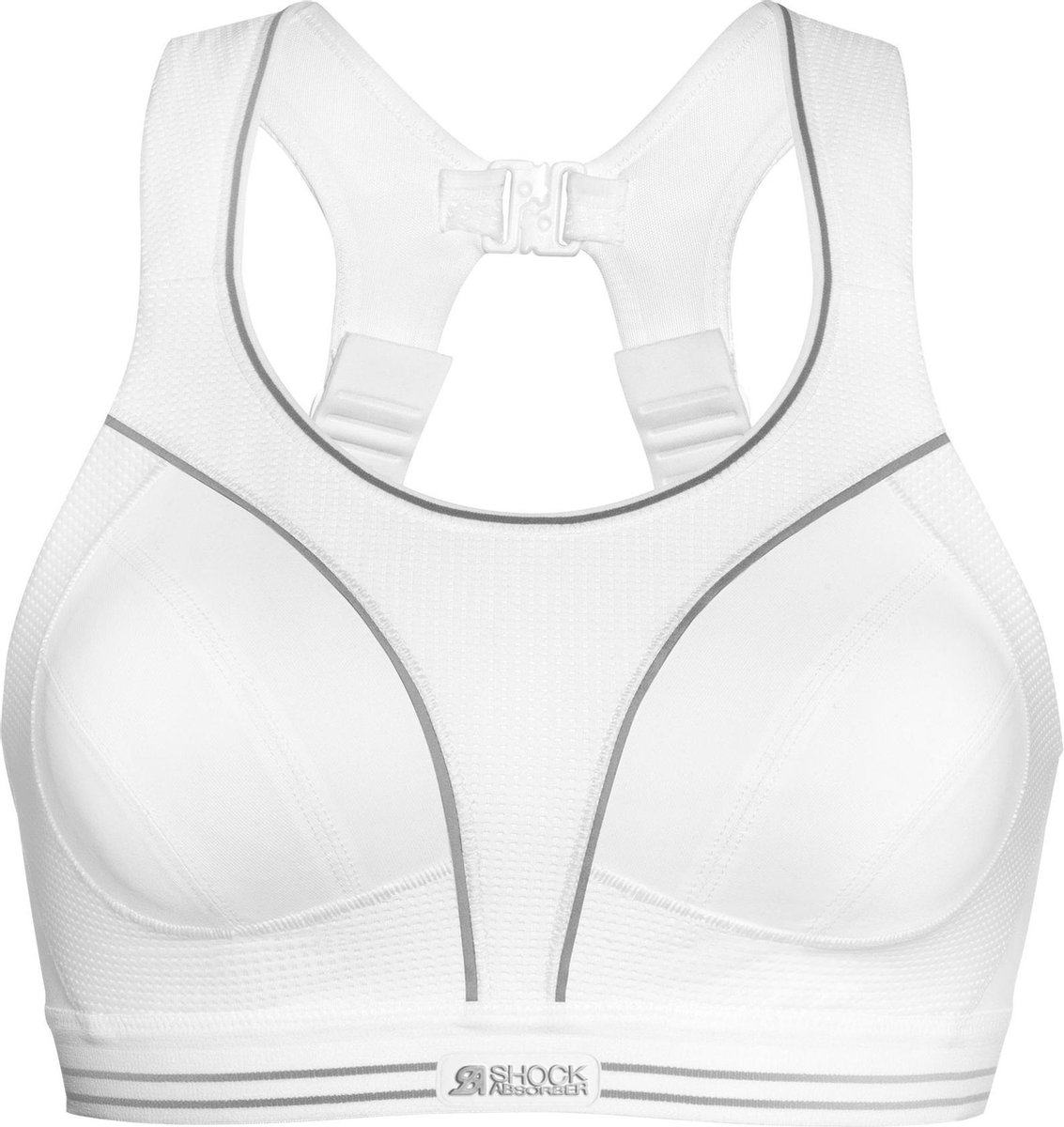 ShockAbsorber Ultimate Run Bra - Sportbeha - Wit / Silver - 80B