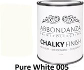 Abbondanza krijtverf Kleur: Pure White / Chalkpaint 1L | Abbondanza krijtverf is perfect voor het verven van meubels, muren en accessoires