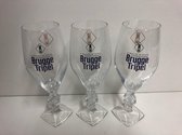 2x 33cl brugge tripel bierglazen bierglas bier glas glazen