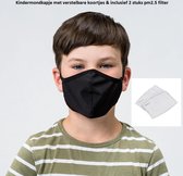 Premium Kinder mondkapje - Chibaa - verstelbaar - incl. 2 stuks filter - neusbeugel - kids masker - kinder mondmasker - tieners