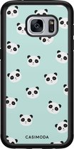 Samsung S7 hoesje - Panda print | Samsung Galaxy S7 case | Hardcase backcover zwart