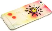 iPhone 6/6S hoesje - Sunshine -Multi Transparant Geel