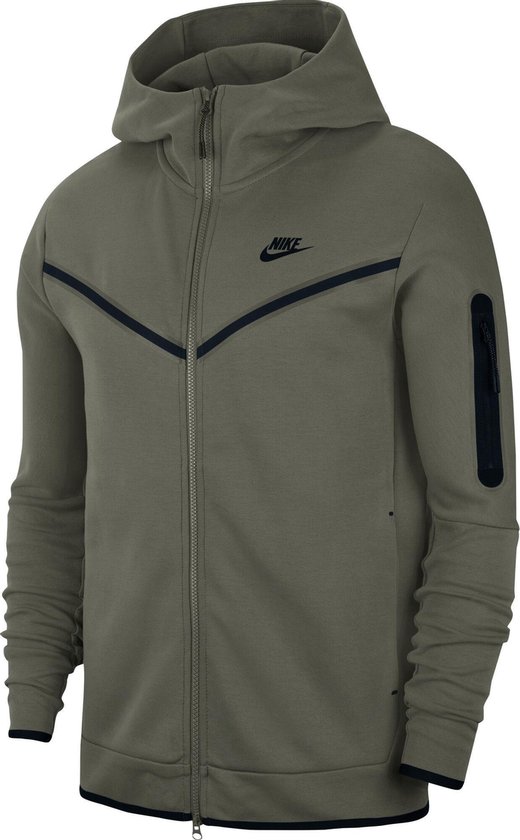 Nike Sportswear Tech Flock Hoodie Full Zip Heren Vest - Maat L | bol.com