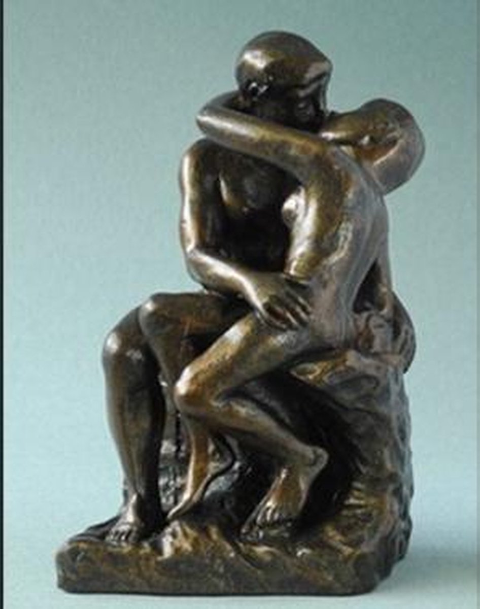 Parastone De Kus van Rodin Miniatuur (10 cm hoog ) bronskleur