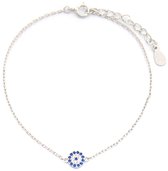 Armband Dames - Zirkonia - 925 Sterling Zilver - Lengte Verstelbaar 16-19 cm
