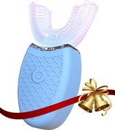 360º graden Ultrasonische automatische tandenborstel - MODEL 2022 - Kleur Blauw - U-vormige borstel - USB oplaadbaar - Tanden poetsen en bleken / Sinterklaas - kerst cadeau volwassenen