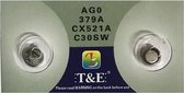 Batterijen AG0 Alkaline / 10 stuks / ook bekend o.a / 379A / CX521 A / C30SW / LR521/ ook geschikt voor horloges / horloge batterij / knoopcel /