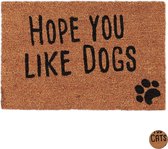 paillasson relaxdays sort chien chat - 40 x 60 cm - fibres de coco - tapis de nettoyage - chien antidérapant