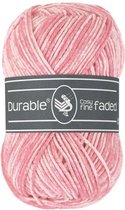 Durable Cozy fine faded Flamingo pink (229) - fil acrylique et coton tie-dye - 5 pelotes de 50 grammes