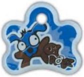 Rogz Id Tag Ringo - Adresdrager voor Pup - Blauw - Extra Small