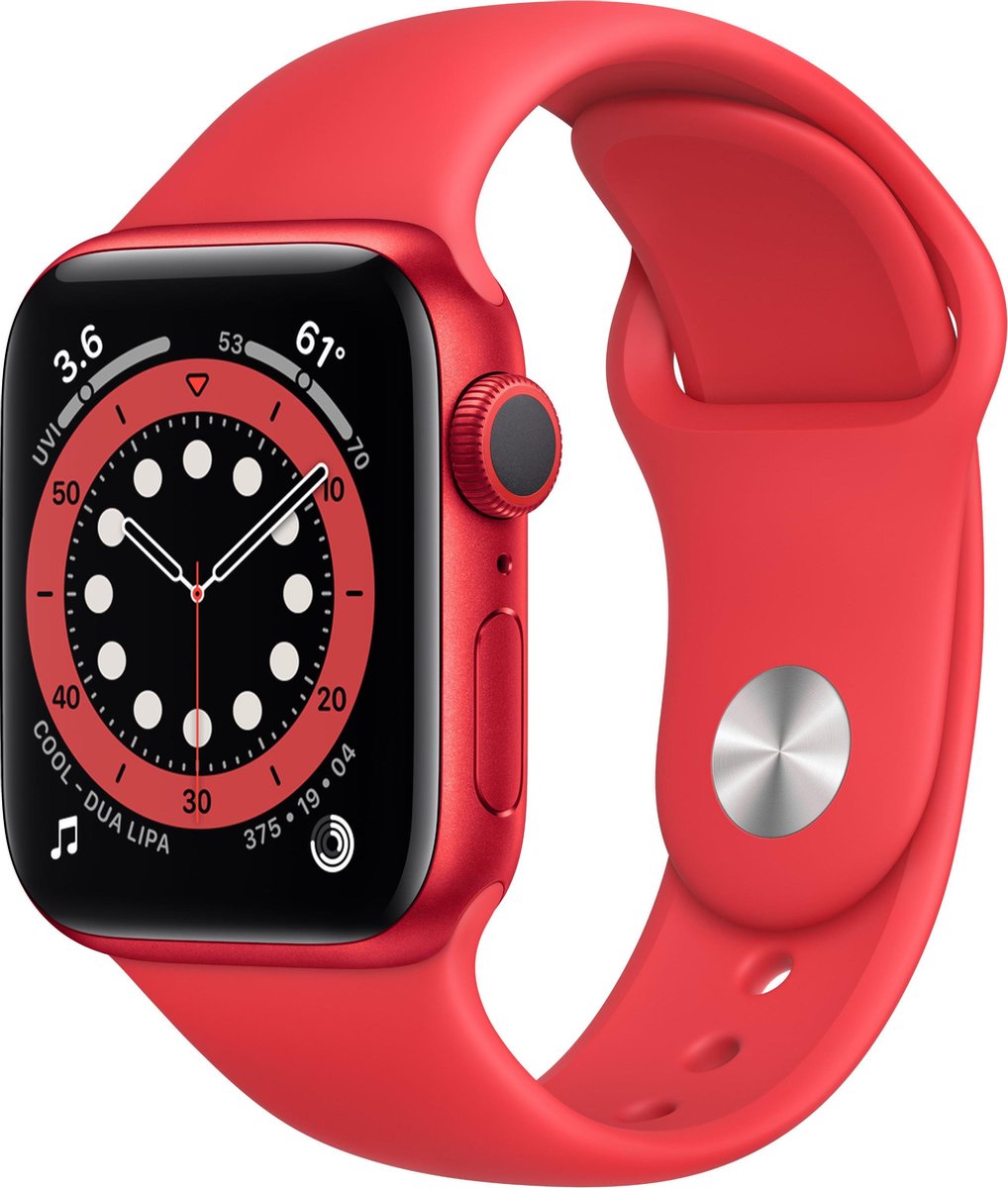 Afbeelding 3 van Apple Watch Series 6 Smartwatch 40mm Rood