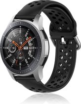 Samsung Galaxy Watch siliconen bandje met gaatjes - zwart - 41mm / 42mm