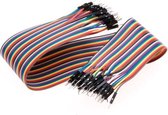Dupont Jumper kabels 40 stuks (Male-Male) 40cm voor Breadboard - Arduino