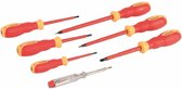 Silverline VDE soft-grip elektriciens schroevendraaier set 7-delige set