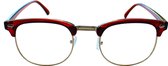 Oculaire | Skagen | Amber | Veraf-bril | -1,00 | Anti-blauwlicht | Inclusief brillenkoker en microvezel doek | Geen Leesbril |