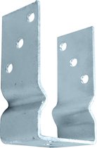 U Form with Bend,101x150x60x4 mm U Post support bracket, Hot Dip Galvanized