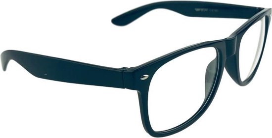 Orange85 bril zonder sterkte – Zwart - Nerdbril - Heren - Dames - Zwarte bril - Orange85