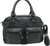 Nuba Design - Western Bag - Schoudertas / Handtas / shopper - Dames Tas - Middel formaat - Zwart / Antraciet