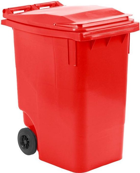Afvalcontainer 360 liter rood
